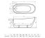 Ванна акрилова RADAWAY NIKIA 175x78x60 (WA1-41-175x078U-B)