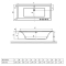 Ванна акрилова RADAWAY ARIDEA Lux 180x80 (WA1-25-180x080U) + ніжки (NWE-68)