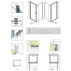 Душова кабіна RADAWAY Eos KDJ (90x90) 37503-01-01NR