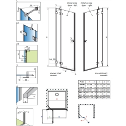 Душевая дверь RADAWAY Essenza Pro DWJ 80 правая, 10099080-01-01R