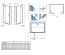 Душові двері RADAWAY Essenza New DWJS 140, 385033-01-01L + 384090-01-01