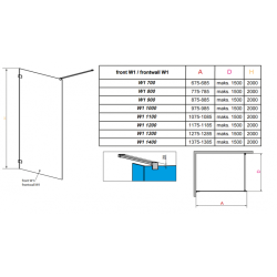 Перегородка для душу RADAWAY Walk-in Euphoria V (130) 383115-01-01