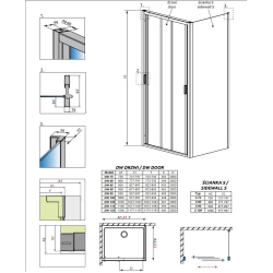 Душевая кабина RADAWAY Evo DW+S (100/100) 335100-01-01 + 336100-01-01