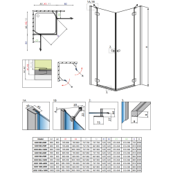 Душевая кабина RADAWAY Fuenta New KDD (90/90) 384060-01-01L + 384060-01-01R