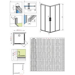 Душевая кабина RADAWAY Idea KDD (90/120) 387060-01-01L + 387064-01-01R