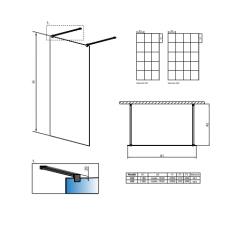 Перегородка для душа RADAWAY Walk-in Modo New Black I Factory 120 388124-54-57