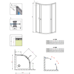 Душевая кабина RADAWAY Premium A 1700 (80x80) 30411-01-01