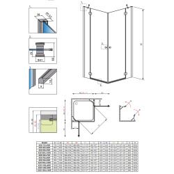 Душевая кабина RADAWAY Torrenta KDD (90x90) 32252-01-01N