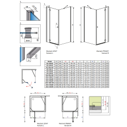 Душова кабіна RADAWAY Torrenta KDJ (100x80) 32242-01-01NL