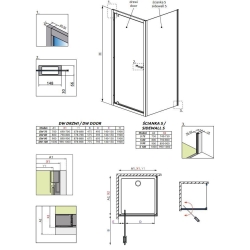 Душевая дверь RADAWAY Twist DW 80, 382001-01