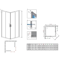 Душевая кабина RADAWAY Aliena D (80x100) 10258010-01-01