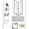 Душова кабіна RADAWAY Nes KDD B (80/80) 10024080-01-01L + 10024080-01-01R