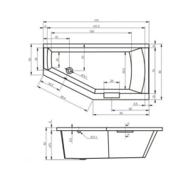 Ванна Riho Geta 170х90 L BA89