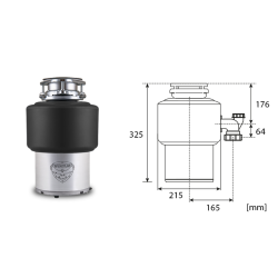 Подрібнювач харчових відходів STATUS Disposers Premium 150