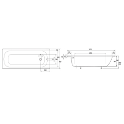 Ванна сталева SMAVIT CASSIA 160х70, 2,3 мм 8160101