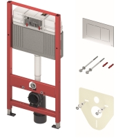 Інсталяція TECEbase + кнопка змиву Tecenow хром глянцевий +кріплення+ звукоізоляційна прокладка, 1120мм, 9.400.412