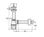 Сифон для раковини VIEGA з випуском та пробкою, 103927