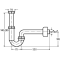 Сифон трубний VIEGA для раковини, 1,1/4x40, пластик