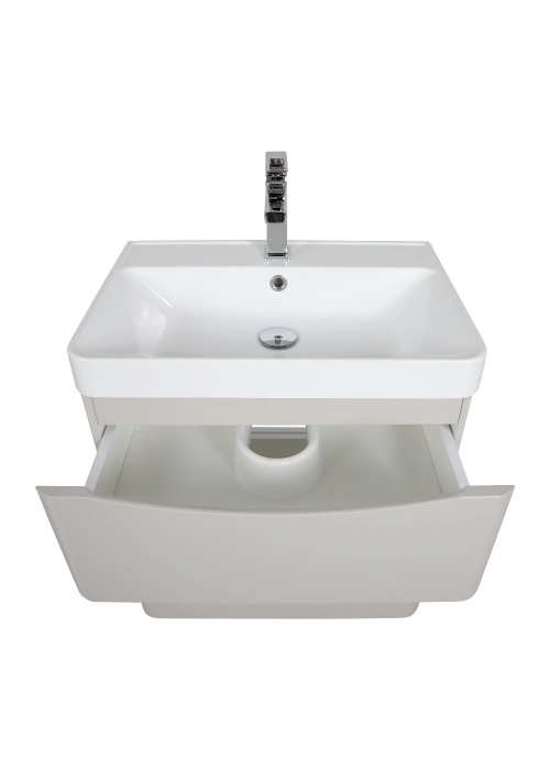 Тумба консольна AQUA RODOS Америна 60 см з умивальником "Deep", АР000134990 (Кашемір)