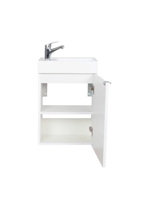 Тумба консольна AQUA RODOS Fabio 40 см з умивальником "MINI", АР000127303 (Білий матовий)