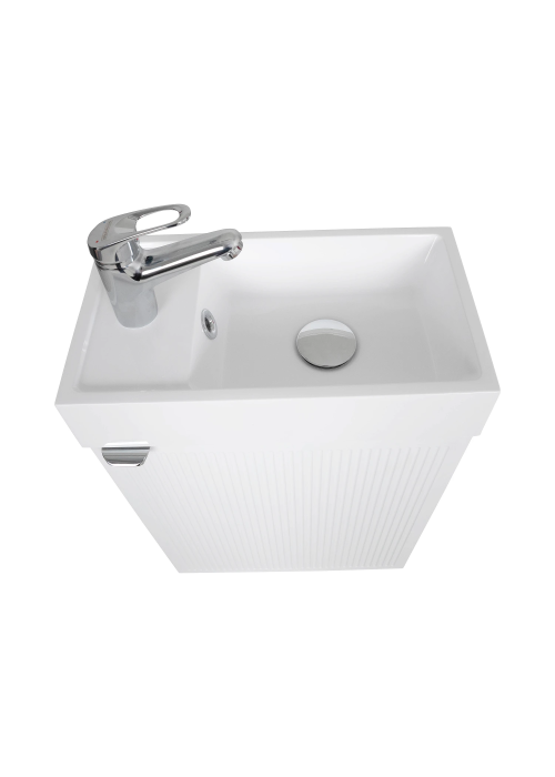 Тумба консольна AQUA RODOS Fabio 40 см з умивальником "MINI", АР000127303 (Білий матовий)