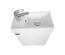 Тумба консольна AQUA RODOS Fabio 40 см з умивальником "MINI", АР000127303 (Білий матовий)