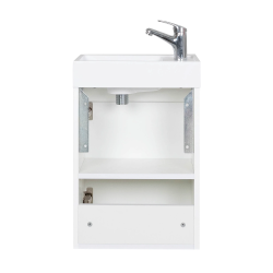 Тумба консольна AQUA RODOS Fabio 40 см з умивальником "MINI", АР000127303 (Білий матовий)