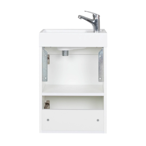 Тумба консольна AQUA RODOS Fabio 40 см з умивальником "MINI", АР000127303 (Білий матовий)