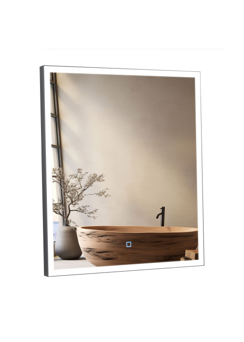 Дзеркало Aqua Rodos Luce black 60x70, сенсор, підсвітка, АР000112804
