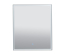 Дзеркало Aqua Rodos Luce black 60x70, сенсор, підсвітка, АР000112804