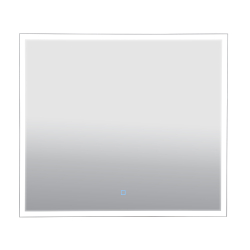 Дзеркало Aqua Rodos Luce black 80x70, сенсор, підсвітка, АР000112805