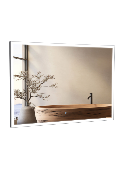 Дзеркало Aqua Rodos Luce black 100x70, сенсор, підсвітка, АР000112806