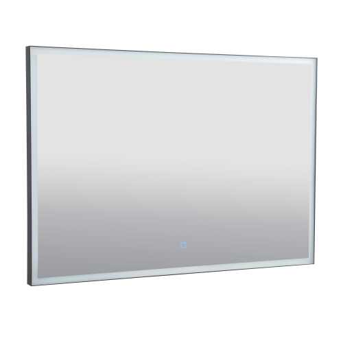 Дзеркало Aqua Rodos Luce black 100x70, сенсор, підсвітка, АР000112806