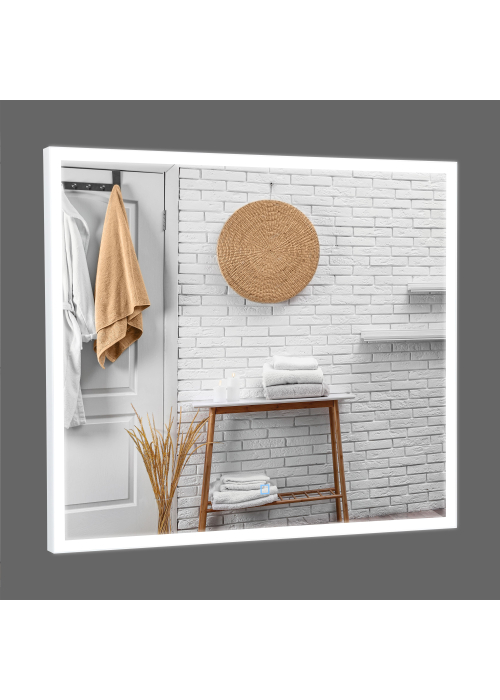 Дзеркало Aqua Rodos Luce white 80x70, сенсор, підсвітка, АР000112808