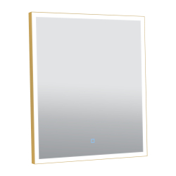Дзеркало Aqua Rodos Luce gold 60x70, сенсор, підсвітка, АР000113283