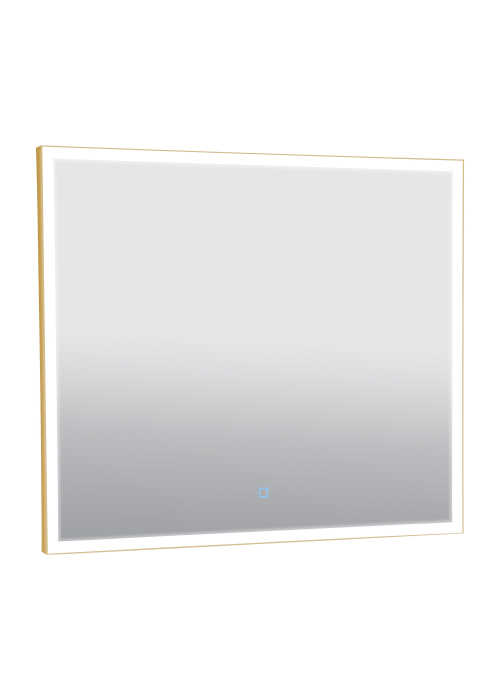 Дзеркало Aqua Rodos Luce gold 80x70, сенсор, підсвітка, АР000113284