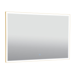 Дзеркало Aqua Rodos Luce gold 100x70, сенсор, підсвітка, АР000113282