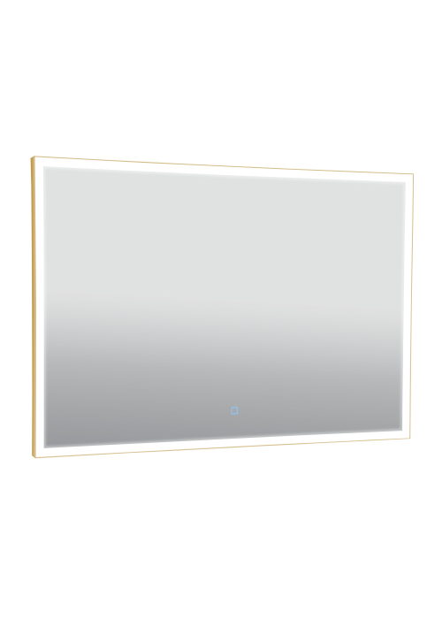 Дзеркало Aqua Rodos Luce gold 100x70, сенсор, підсвітка, АР000113282