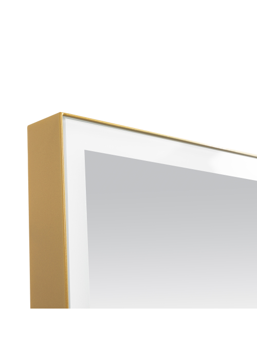 Дзеркало Aqua Rodos Luce gold 100x70, сенсор, підсвітка, АР000113282