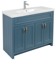 Тумба AQUA RODOS WATERFORD (STIFFKEY-BLUE-MATT) с умывальником 100 см напольная АР000060777 (Под заказ 45 дней)