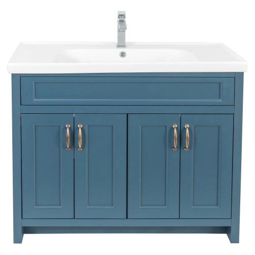 Тумба AQUA RODOS WATERFORD (STIFFKEY-BLUE-MATT) с умывальником 100 см напольная АР000060777 (Под заказ 45 дней)