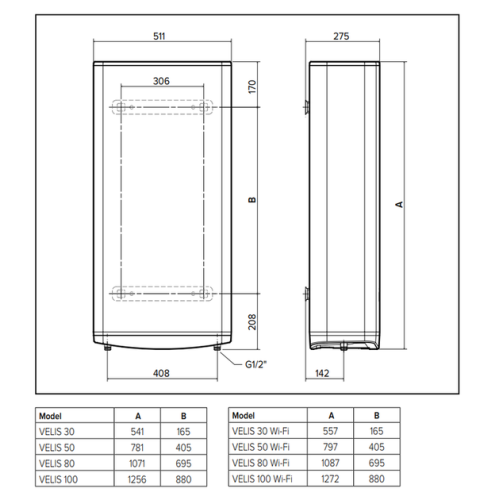 Водонагрівач Ariston Velis Pro 100 EU (3626137)