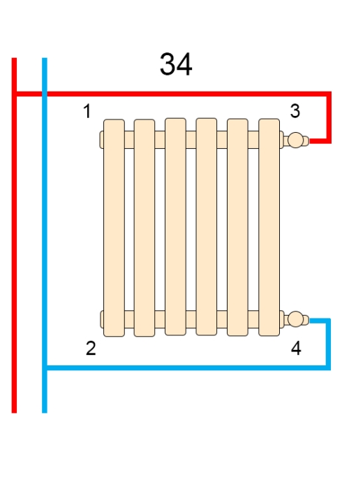 Вертикальний радіатор Betatherm  Praktikum 2 H-425 мм, L-1200 мм PH 2120/11 9016M 34