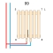 Вертикальный радиатор Betatherm Mirror 1800*759 мм LE 1118/10 9005M 99