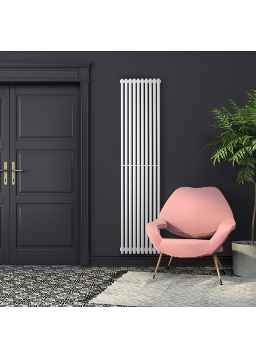 Вертикальний радіатор Betatherm Praktikum 2 H-1600 мм, L-349 мм PV 2160/09 9016M 99