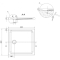 Поддон душевой кабины Cersanit ТАКО 80x4 CW квадратный S204-009