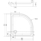 Поддон душевой кабины Cersanit ТАКО 90x16 полукруглый S204-004