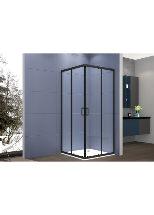 Душова кабіна квадратна CERSANIT BRASCO 90x90x190 Чорний S168-008