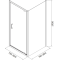 Душова кабіна квадратна Cersanit BRASCO 80x80x190 Хром S168-009