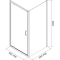 Душевая кабина квадратная Cersanit BRASCO 90x90x190 Хром S168-010